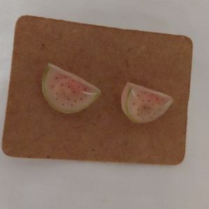 Kawaii New Watermelon Slices Handmade Earrings